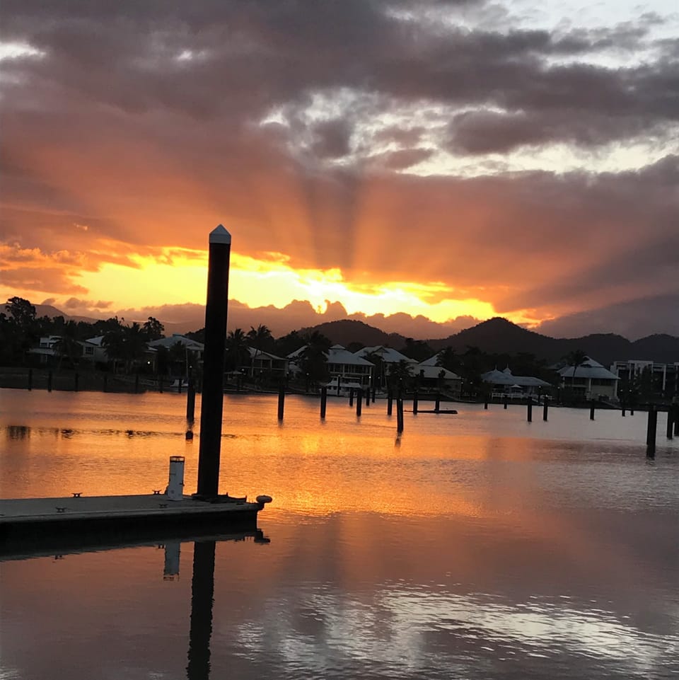 Sensational sunsets from private Marina deck
