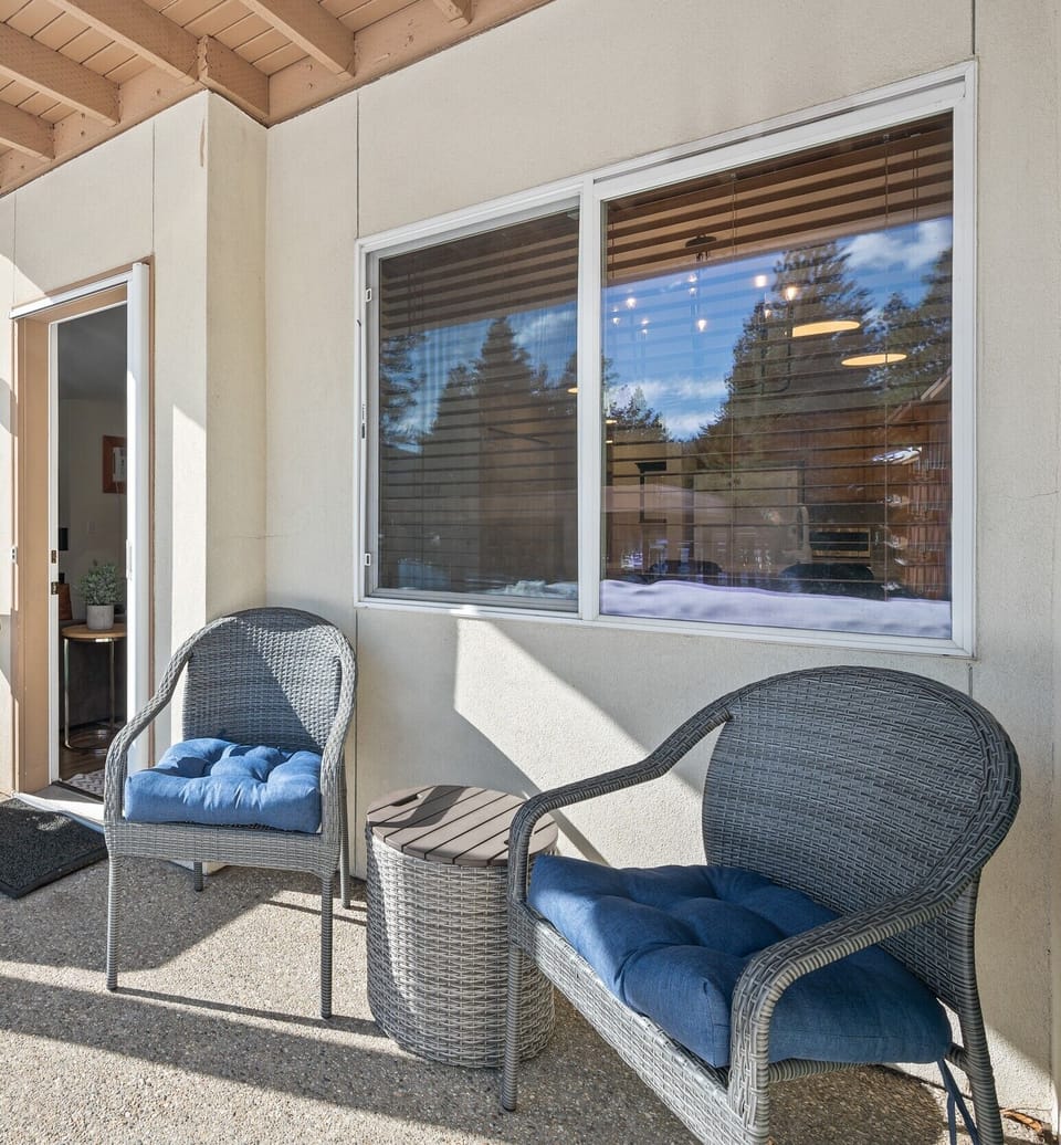 Private patio just out the door from the main living area.