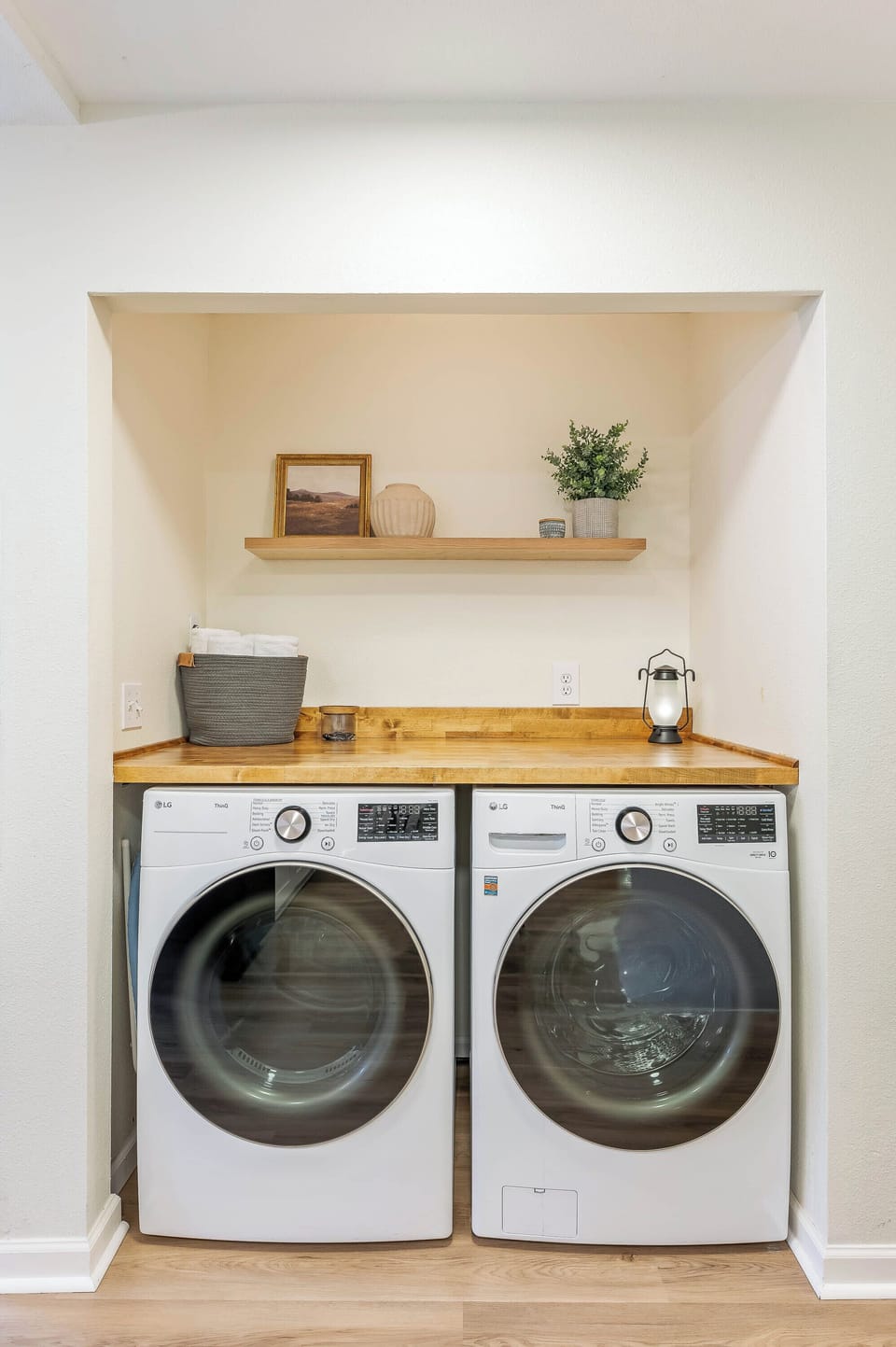 W/D in unit for easy access. Laundry pods are provided