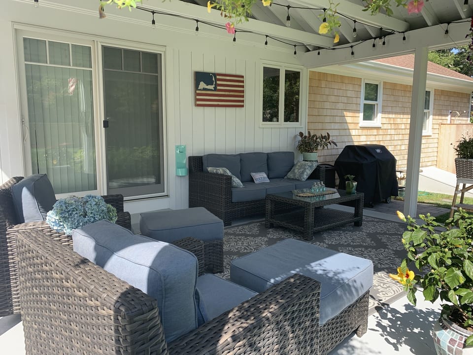 Outdoor under the roof patio