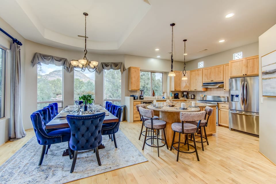 Spacious Kitchen and Dining Areas