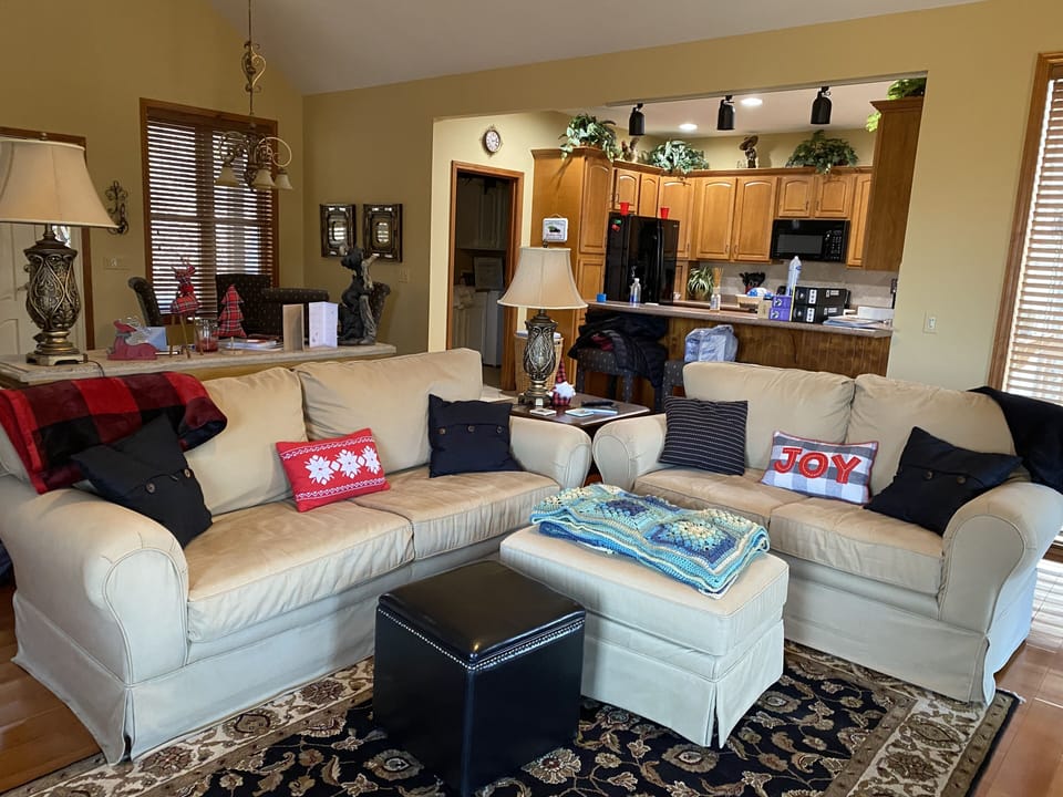 A great place to relax by the fire with the family and play a board game.