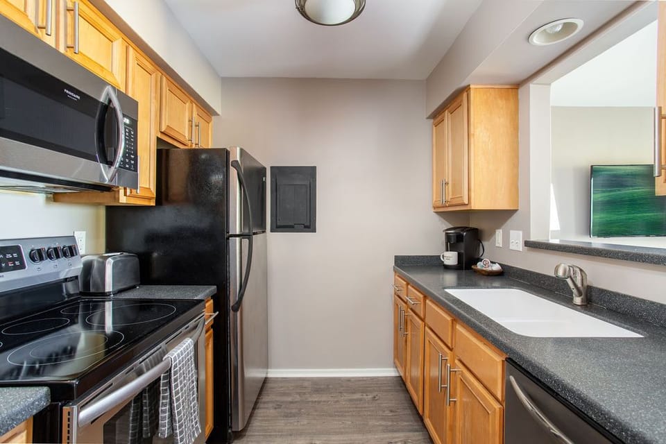 fully stocked kitchen