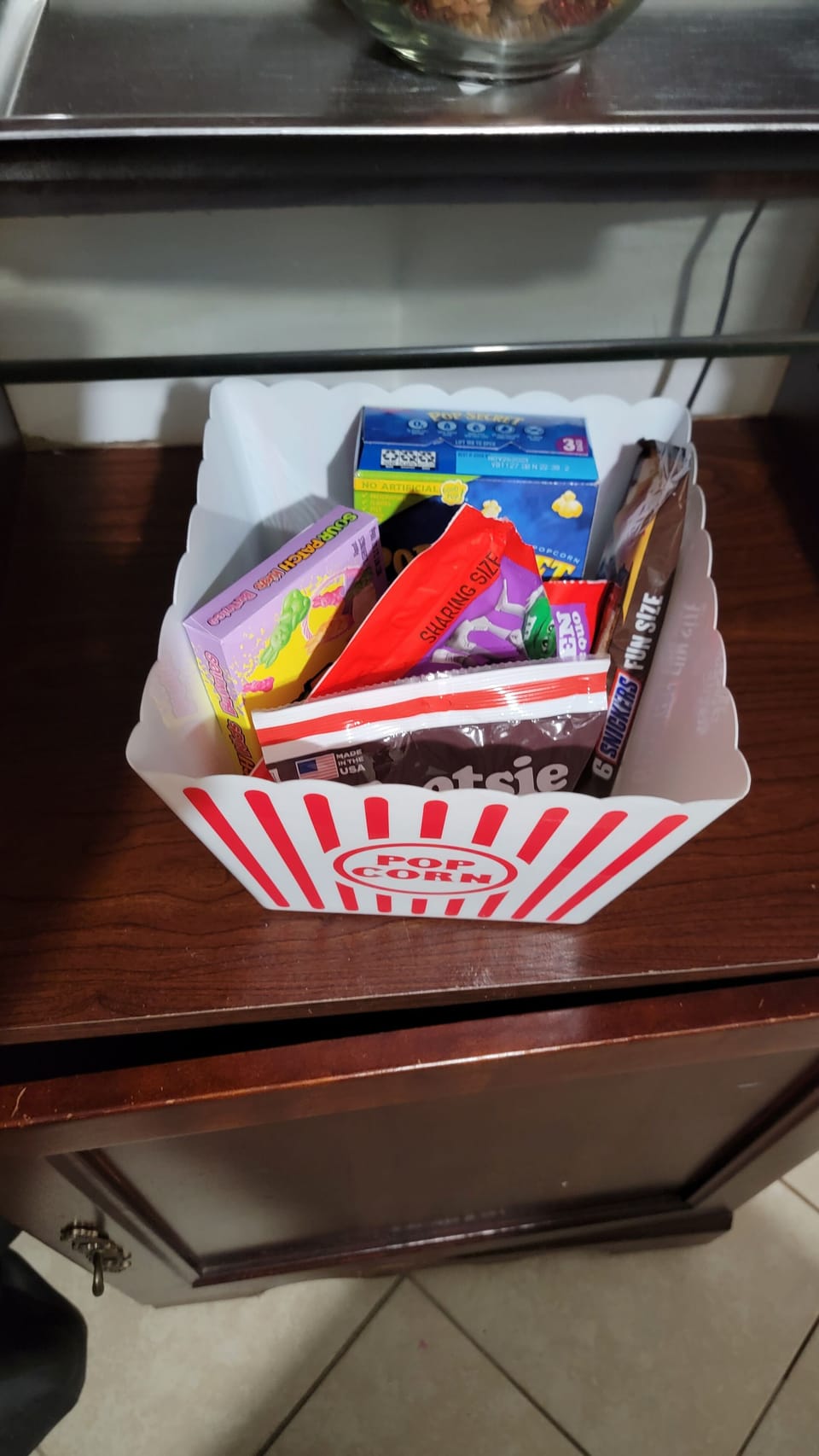Welcome snacks and popcorn provided.