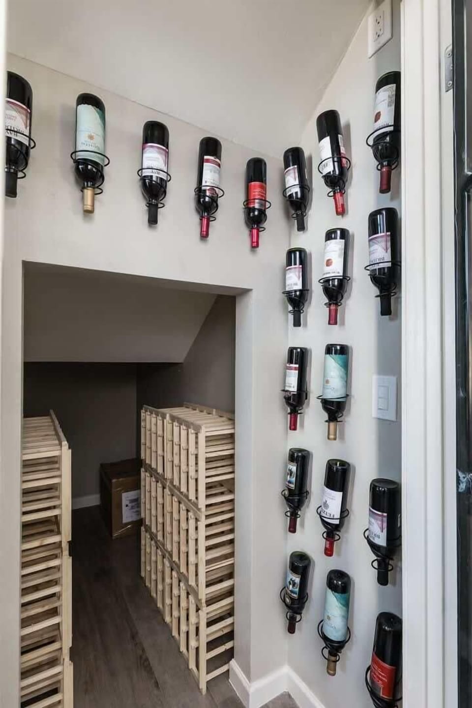 Private wine cellar.
