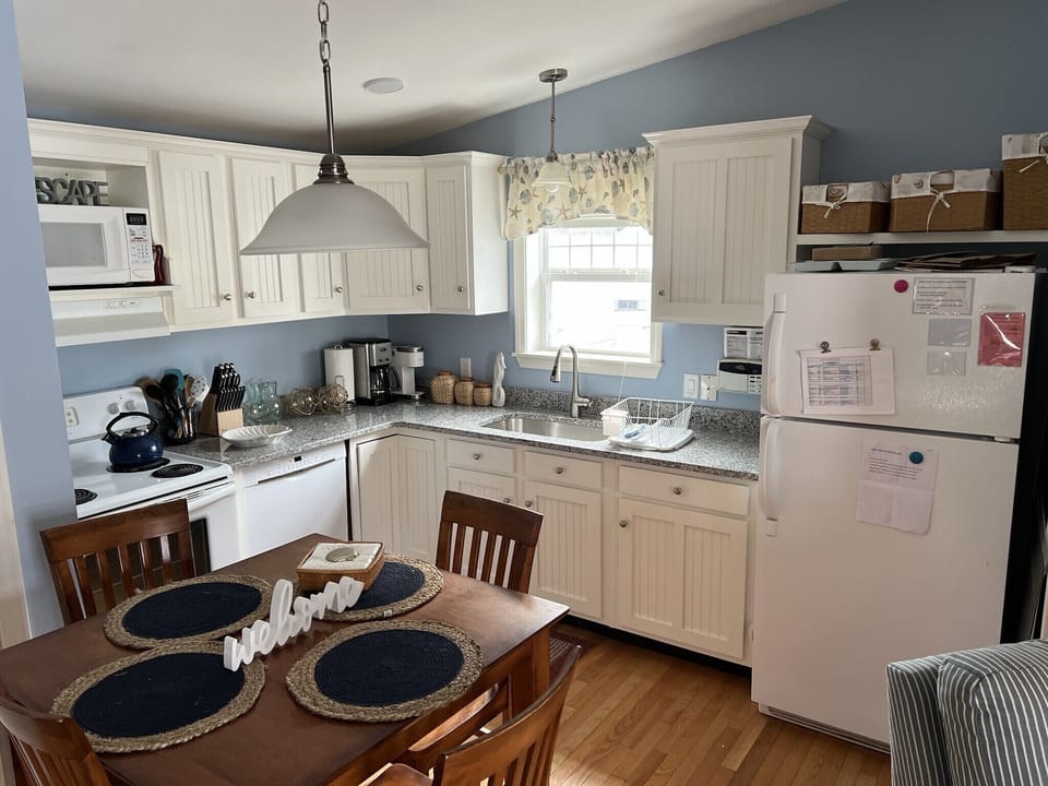 Kitchen with brand new granite countertops
