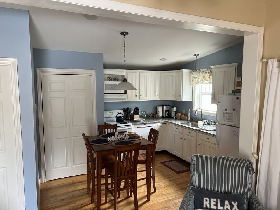 Kitchen with brand new granite countertops