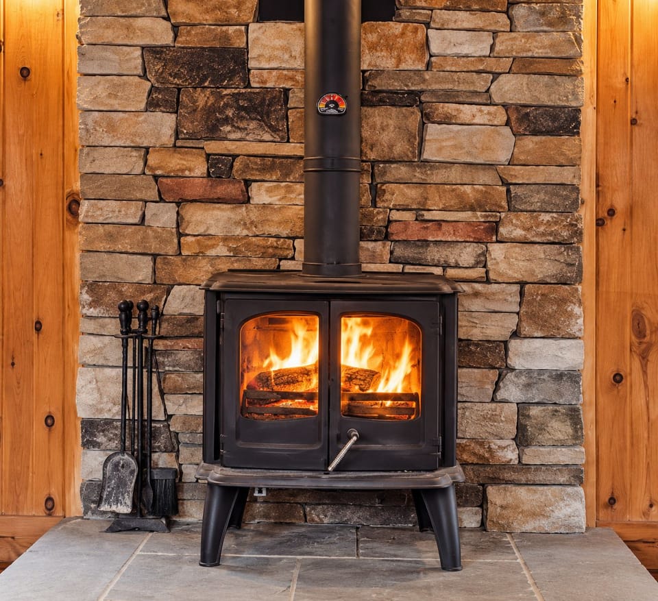 Nothing beats the comfort of a wood-burning fireplace