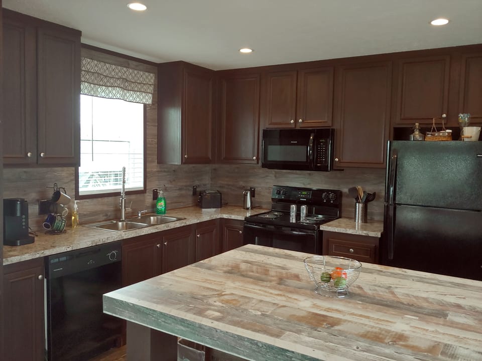 Full Kitchen with Dishes Cookware Utensils