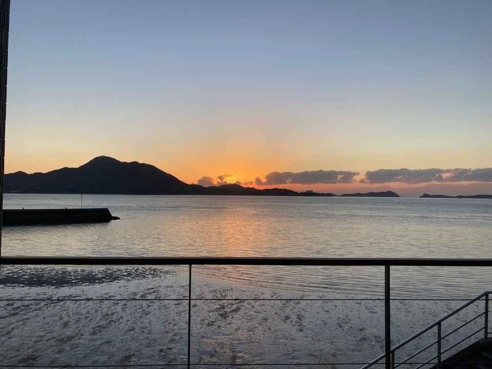 You can see the sunrise from your room