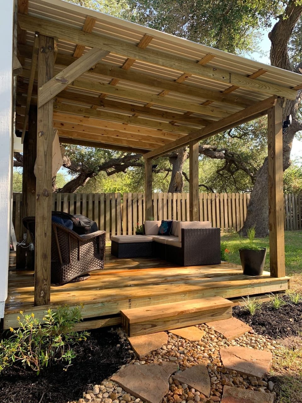 Covered patio
