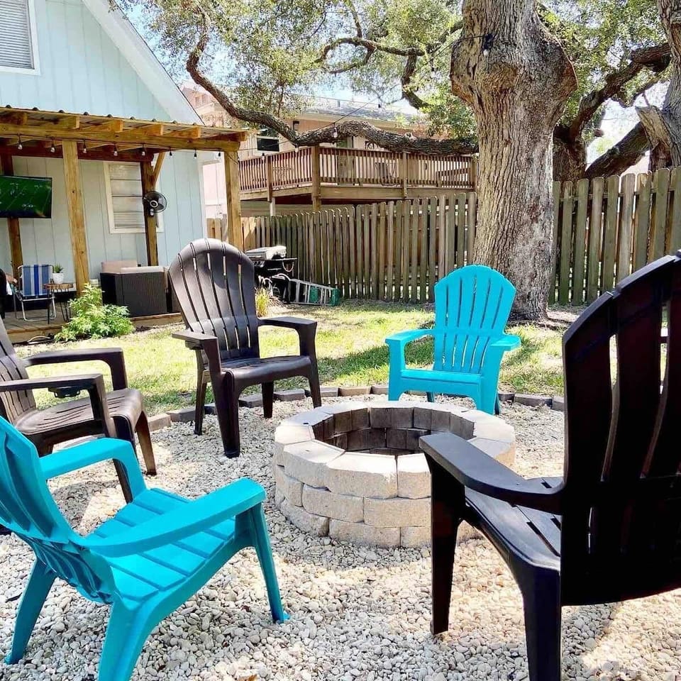 Gather around the fire pit 