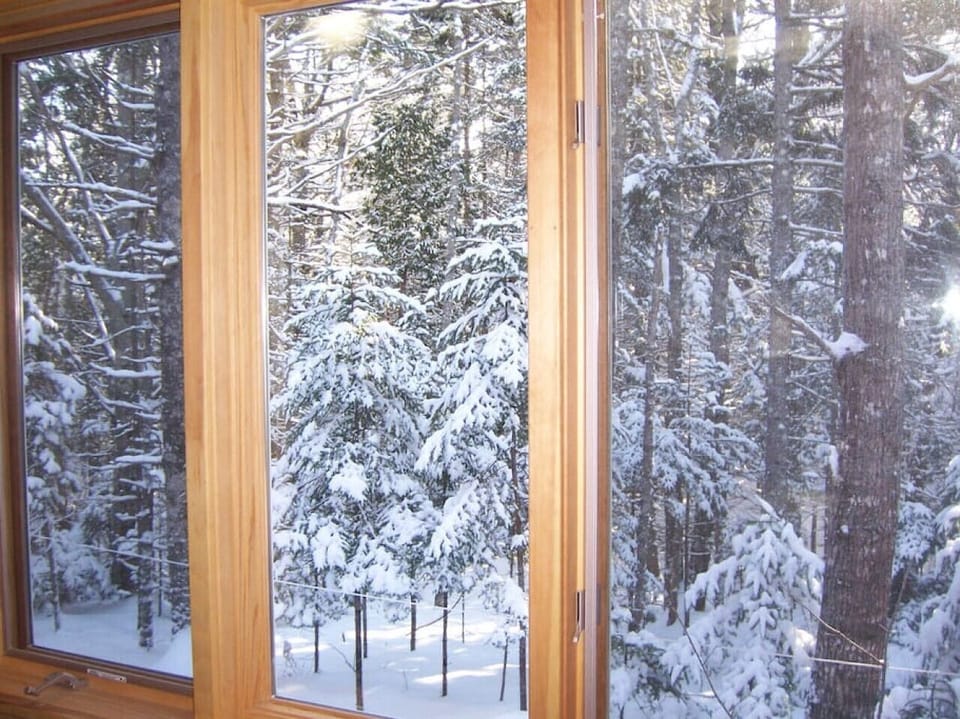 Winter view from the living and dining area.