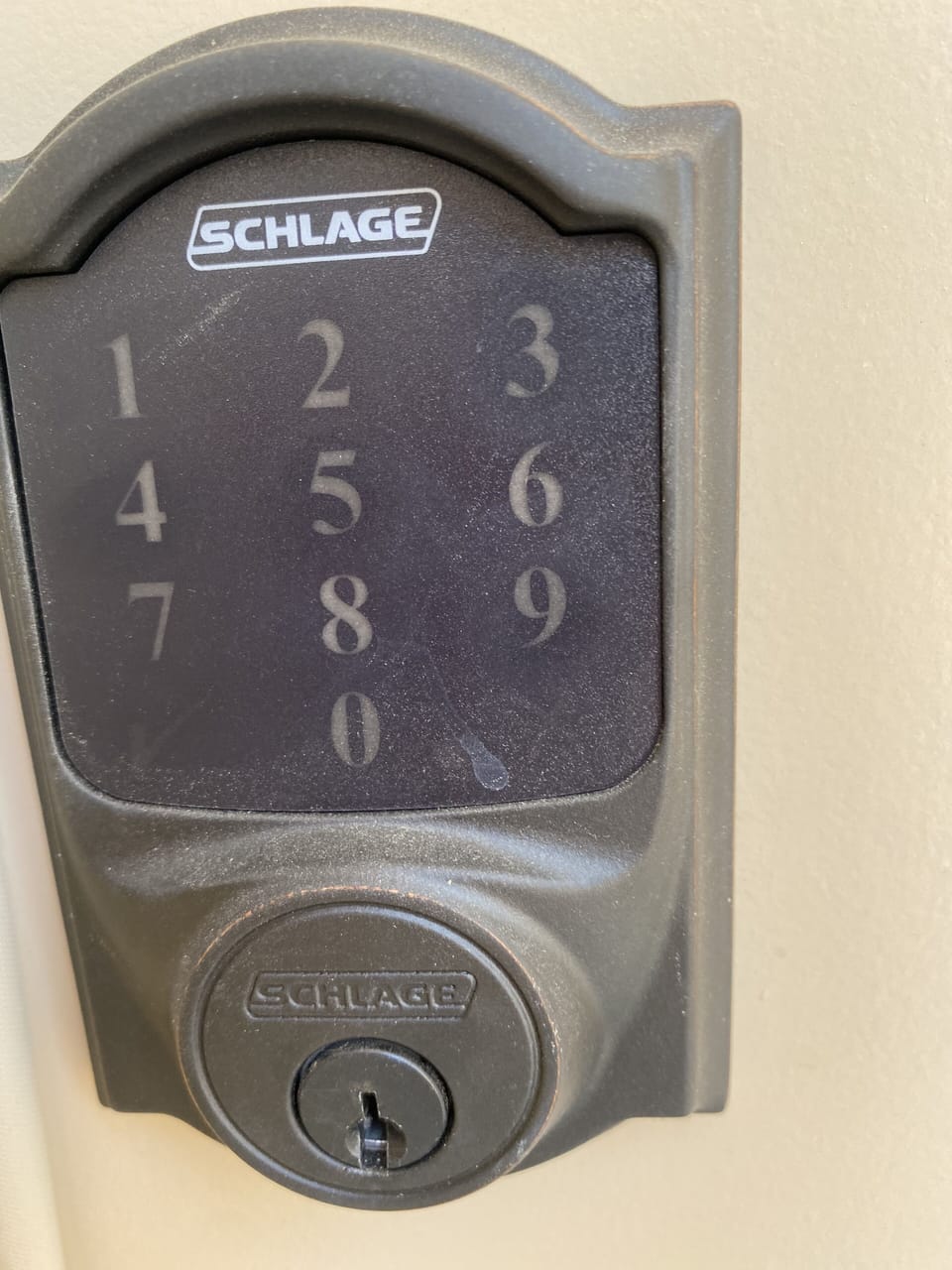 front door self check in key pad
