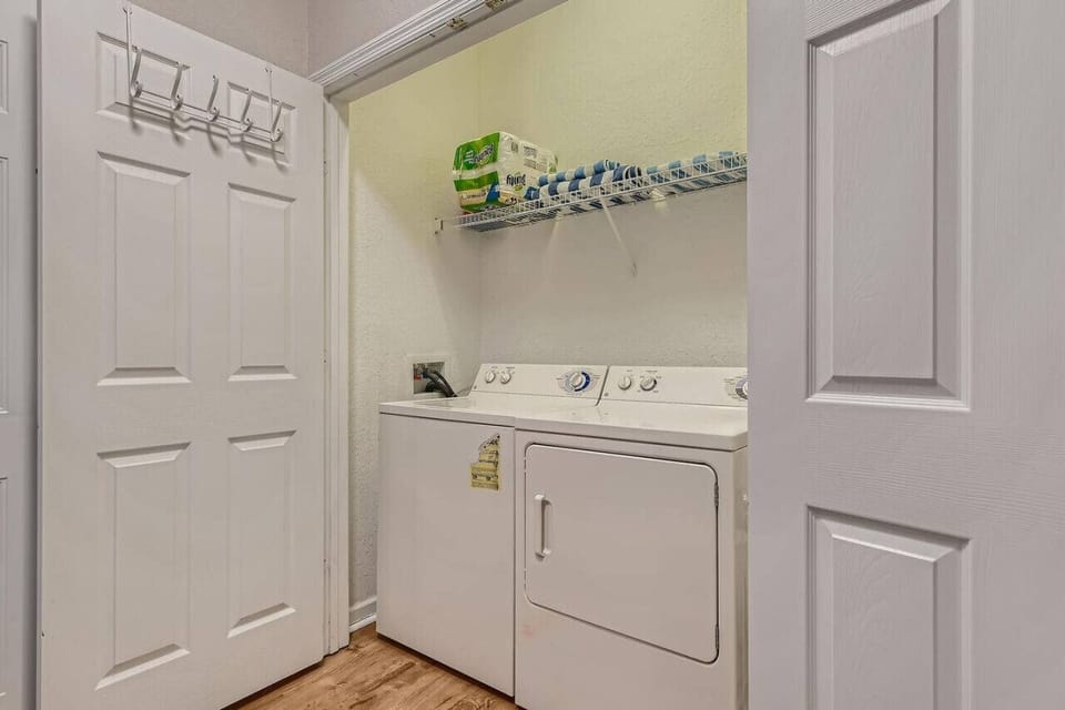 In-unit  washer and dryer included.