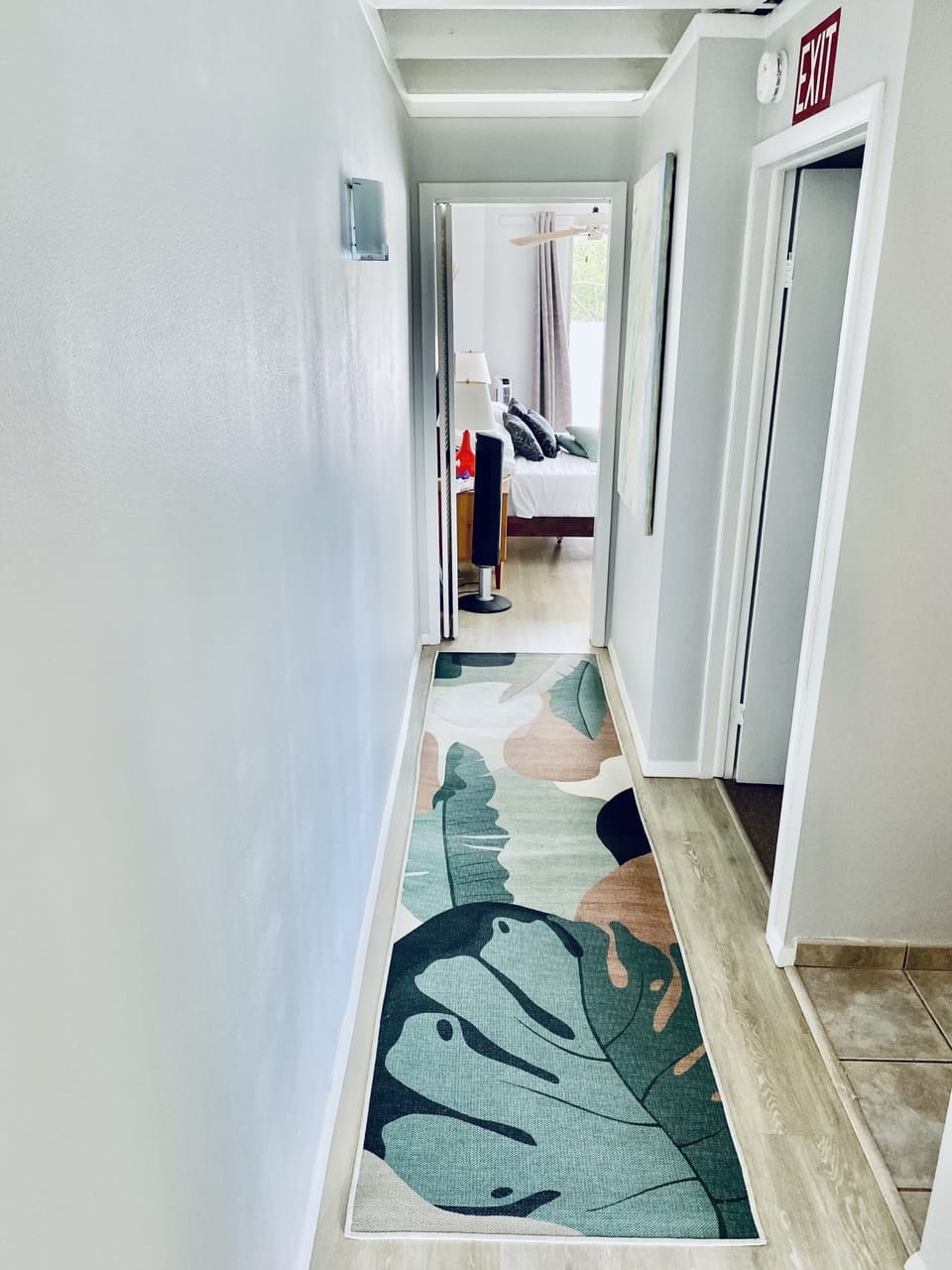 Hallway from living room/kitchen to upstairs bedroom