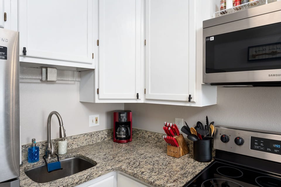 Kitchen is ready to go for all your meals throughout your stay