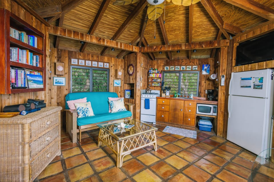 Couch and Kitchen on Upper Level
