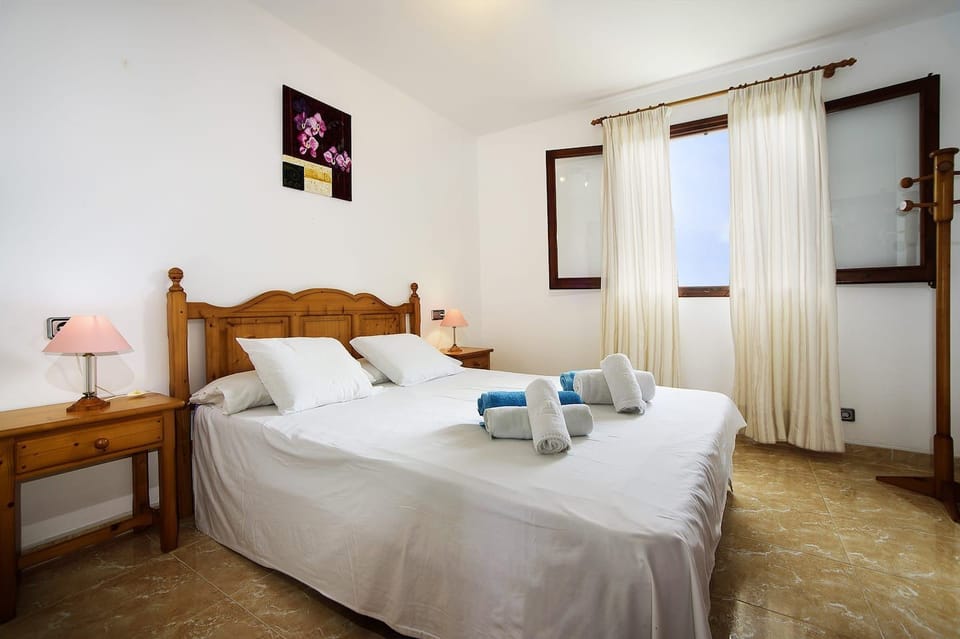 Spacious bedroom for two people