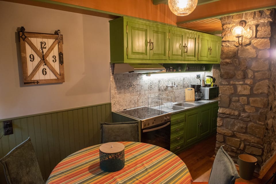 Traditional House | Private kitchen | Espresso maker, fridge, electric kettle