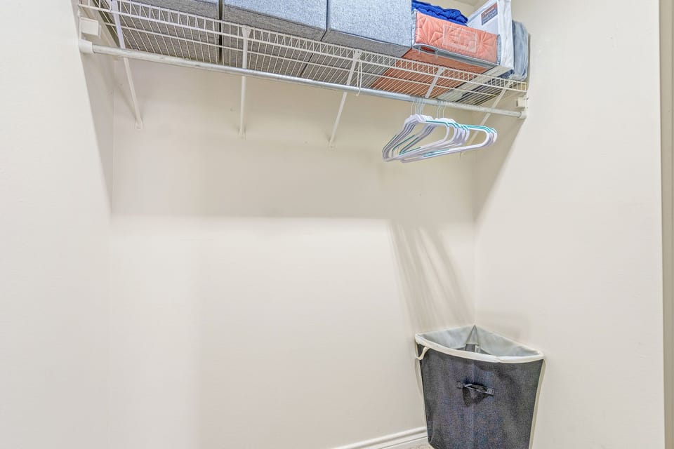 Walk-in closet with storage