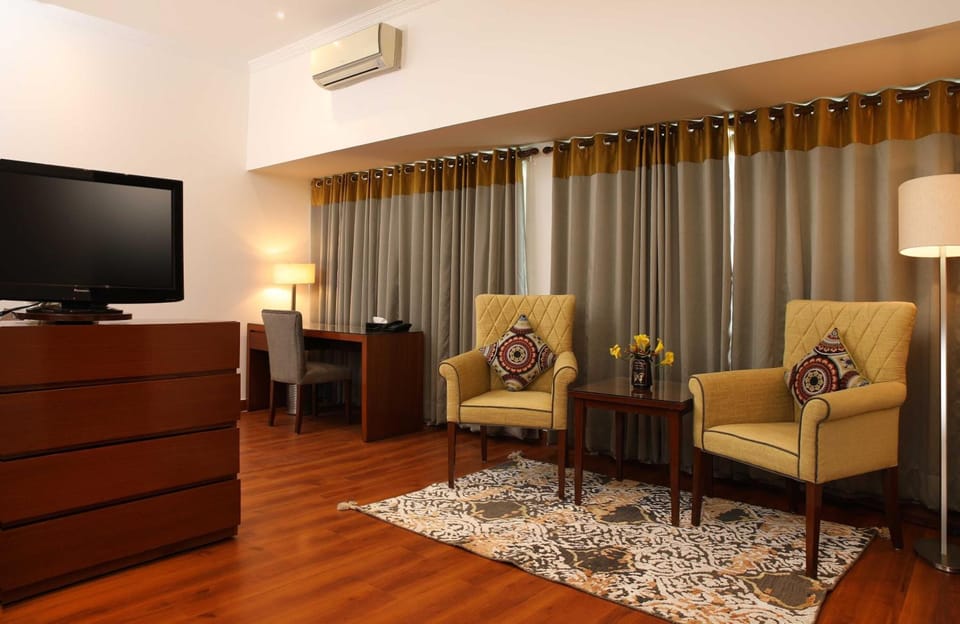 32-inch LCD TV with cable channels, TV, pay movies