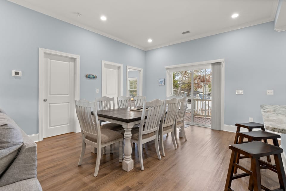 Sit together and enjoy a home cooked meal and chat about your fun-filled day!
