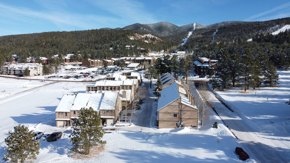 Aerial view of Angel View complex