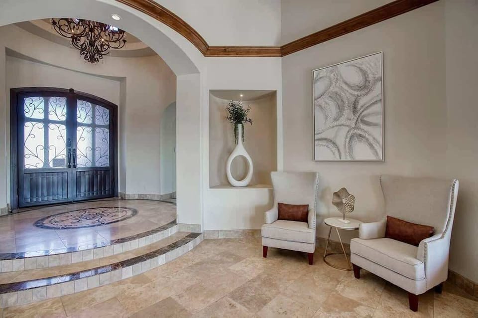 Welcoming foyer lounge with sophisticated southwestern charm