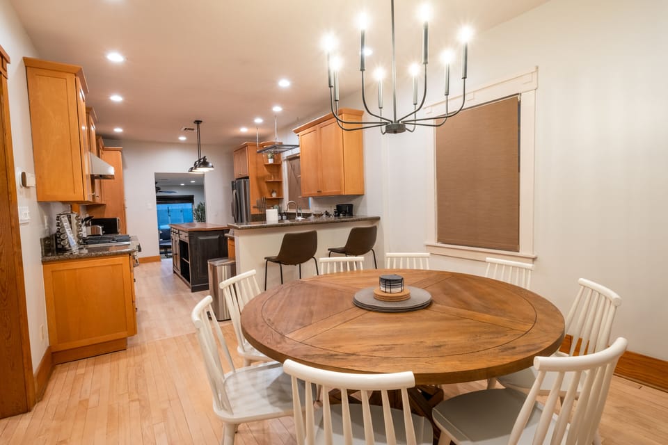 Dining table with 8 chairs