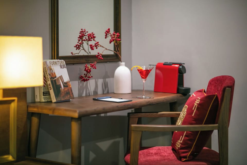 Premium bedding, memory foam beds, free minibar items, in-room safe