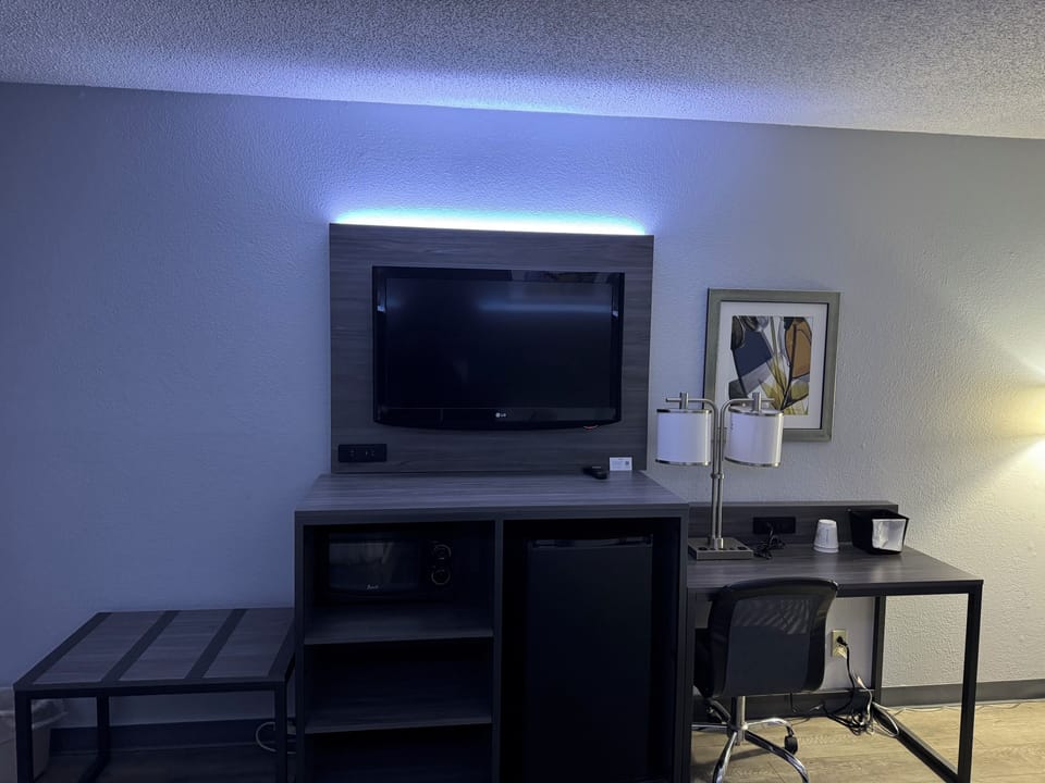 Room, 1 King Bed, Non Smoking | Desk, laptop workspace, iron/ironing board, free WiFi