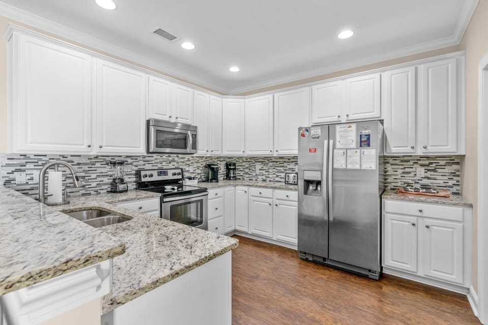 The family chef will love this updated kitchen complete with a huge workspace.