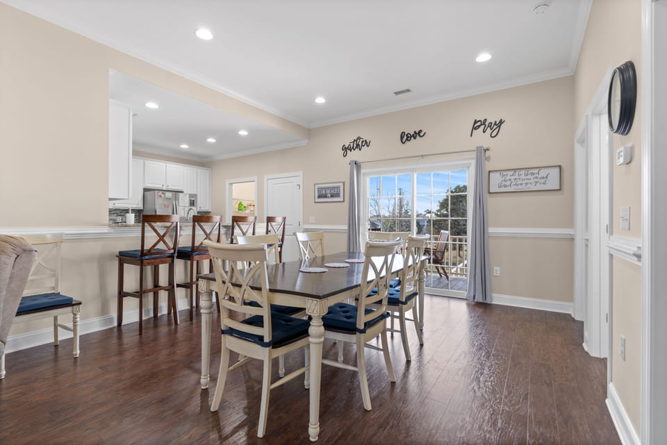 Sit down for a home cooked meal while making wonderful memories.