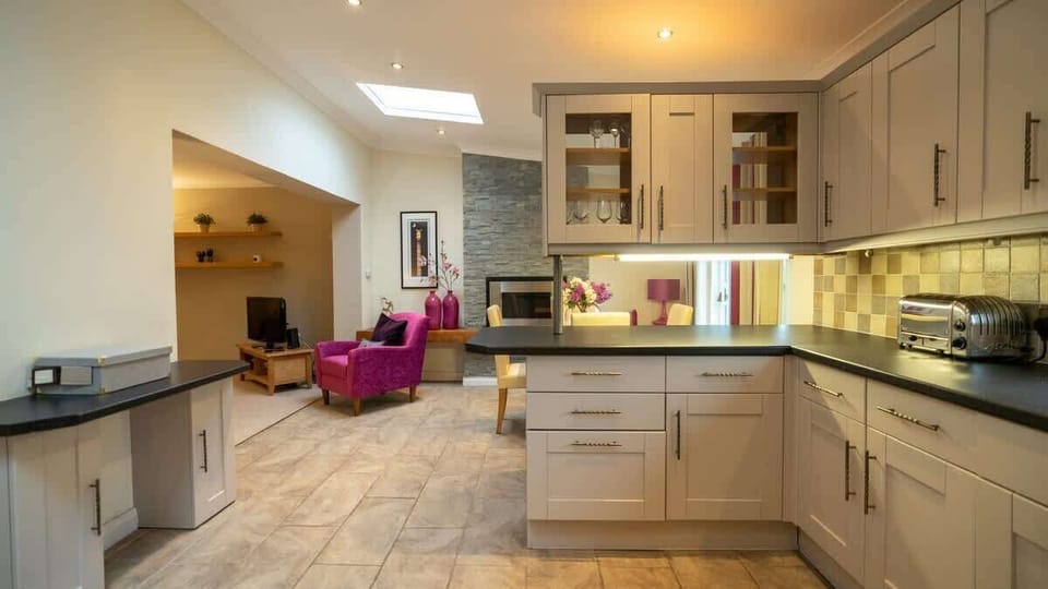 Breakfast bar for morning coffee