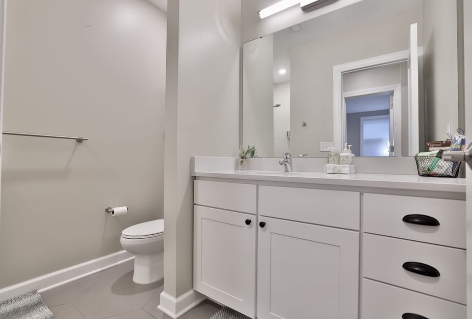 spacious bathroom