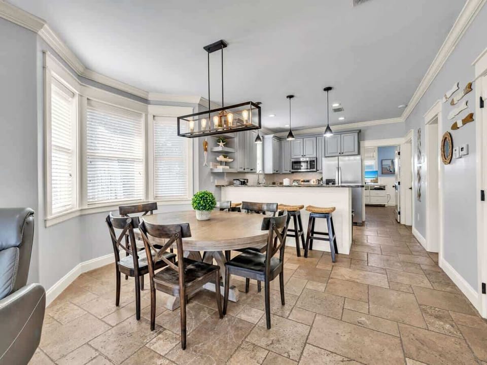 Dining at Home is Easy  This Table Has Seating for 8