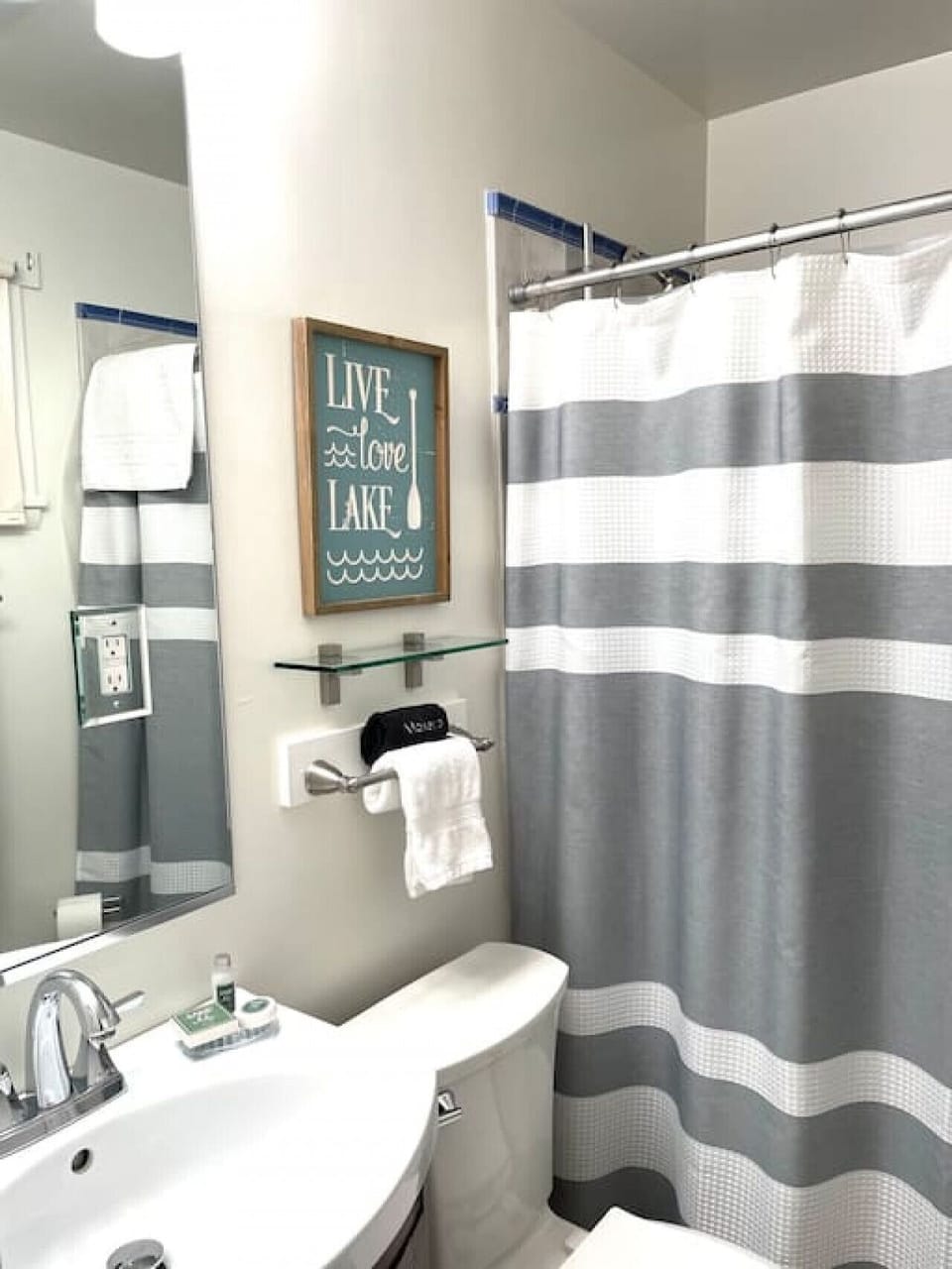 Bathroom 1 with oversized tile, walk-in shower