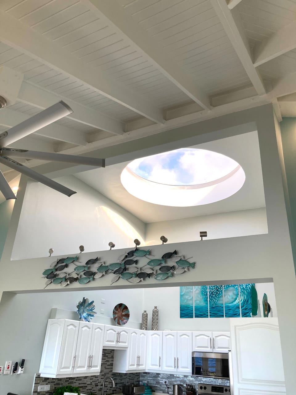 Natural Light pours into the kitchen.