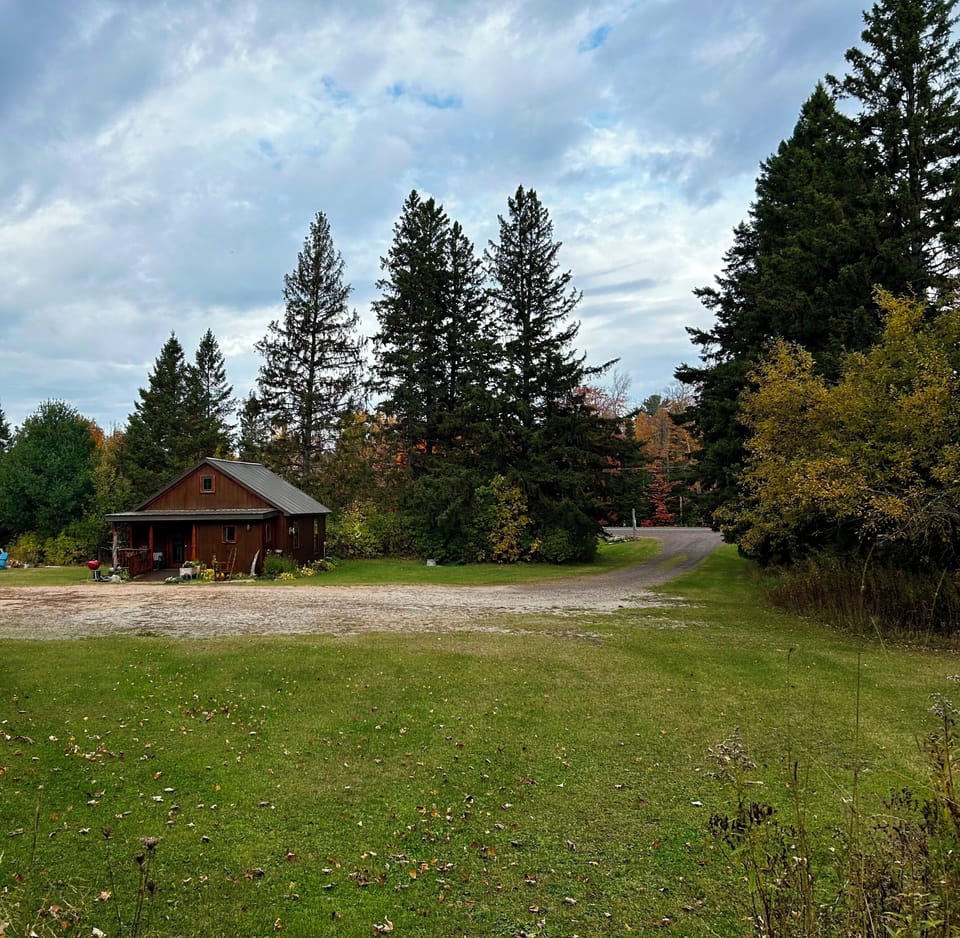 Open/level parking area allows for hassle free cabin accessibility in any season