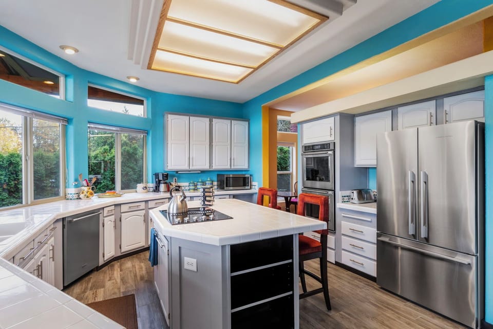 Our modern kitchen has new quality appliances for your culinary delights 