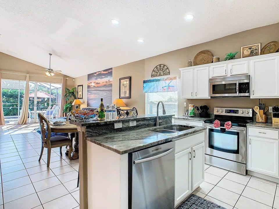 A chef’s dream! Spacious countertops and top-tier appliances at your service.