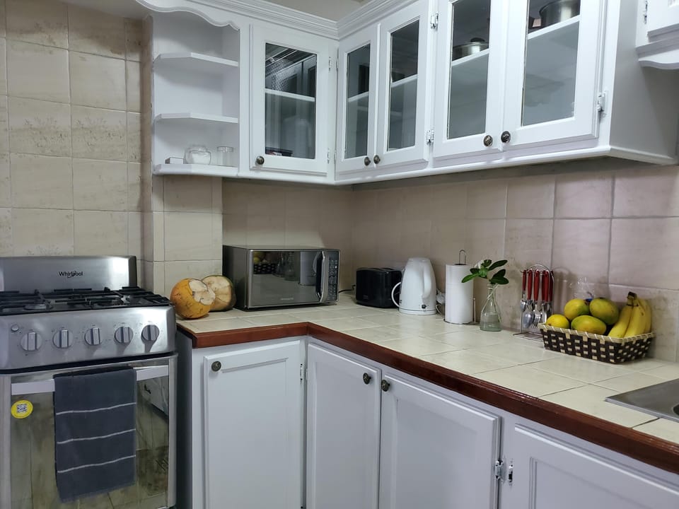 Fully stocked kitchen