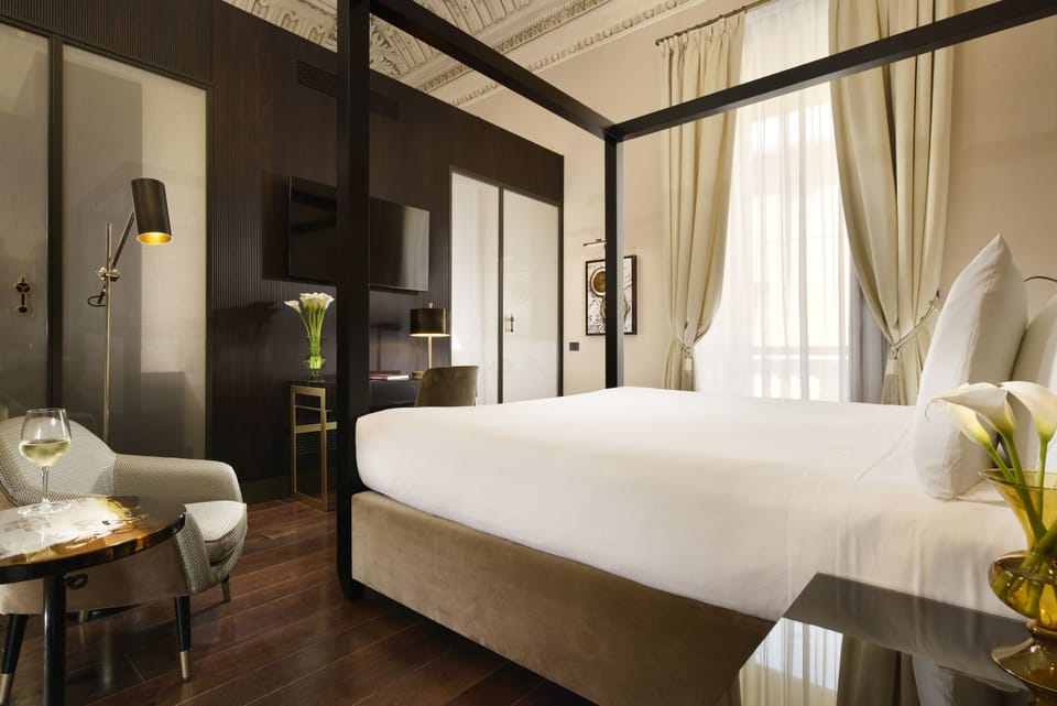 Premium bedding, desk, soundproofing, iron/ironing board