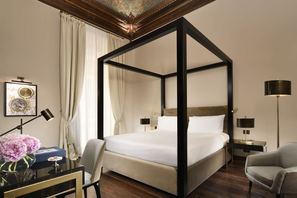 Deluxe Pacelli | Premium bedding, desk, soundproofing, iron/ironing board