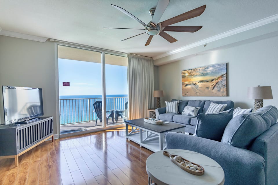 Gulf front living room