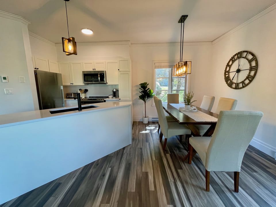 Renovated kitchen and dining room