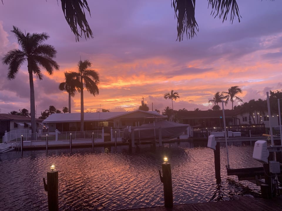 Sunset across the Canal