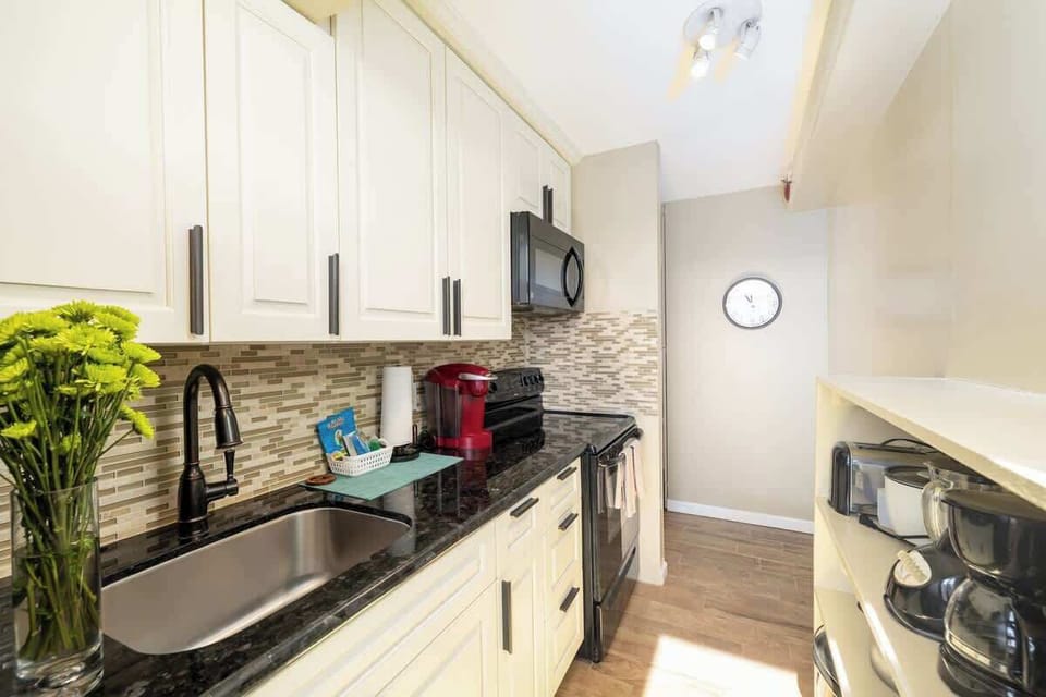 Fully equipped kitchen perfect for your culinary needs.