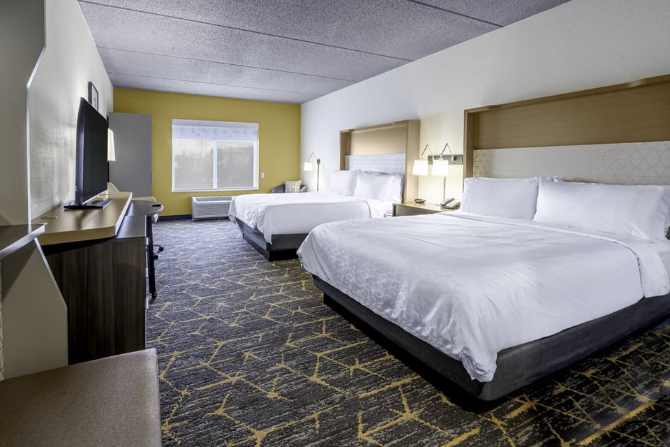 Premium bedding, down comforters, pillowtop beds, desk